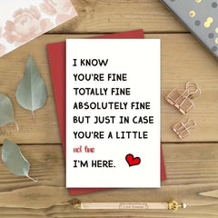 Encouragement & Missing You Card - Good Luck/ Birthday for Sister & Brother