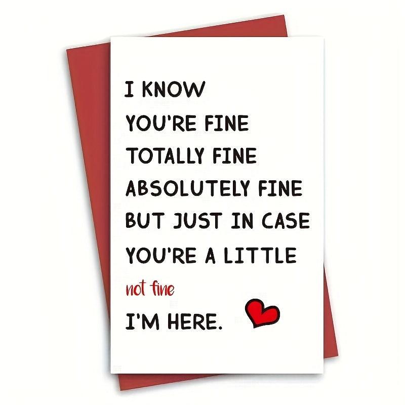 Encouragement & Missing You Card - Good Luck/ Birthday for Sister & Brother