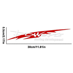 Sports Style Racing Development Waterproof Car Sticker