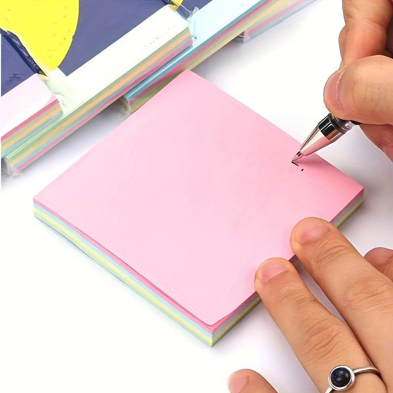 100 Sheets Mixed 4 Colors Sticky Notes Notebook Stickers Office Memo Stickers