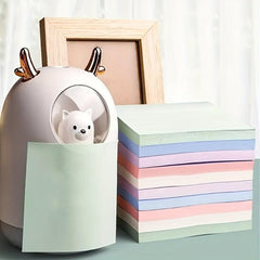 100 Sheets Mixed 4 Colors Sticky Notes Notebook Stickers Office Memo Stickers