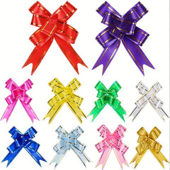 30pcs 10 Colors Pull Bows For Gift Wrapping - Perfect For Weddings Birthdays