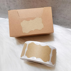 250pcs Bone Shaped Adhesive Seal Stickers Gift Tags