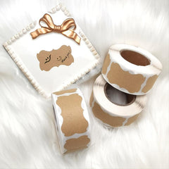 250pcs Bone Shaped Adhesive Seal Stickers Gift Tags