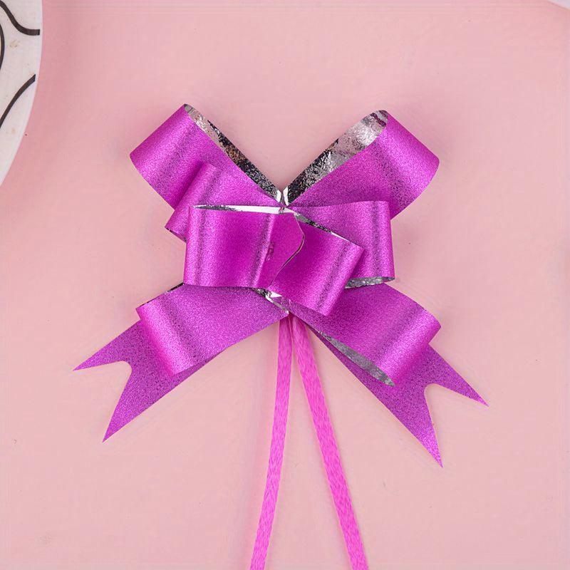 10pcs Glitter Pull Bows Gift Wrapping Ribbons Pull Flower Bow DIY