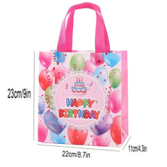8pcs Birthday Tote Gift Bags for Shopping & Parties