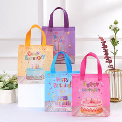 8pcs Birthday Tote Gift Bags for Shopping & Parties