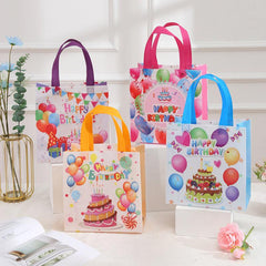 8pcs Birthday Tote Gift Bags for Shopping & Parties