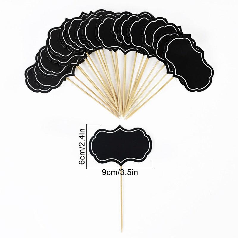 24pcs Mini Blackboard Paperboard Business Card Holder