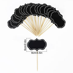 24pcs Mini Blackboard Paperboard Business Card Holder
