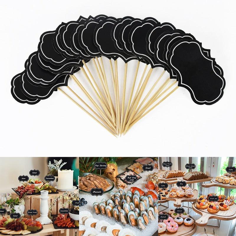 24pcs Mini Blackboard Paperboard Business Card Holder