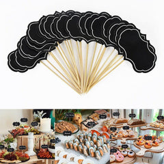 24pcs Mini Blackboard Paperboard Business Card Holder