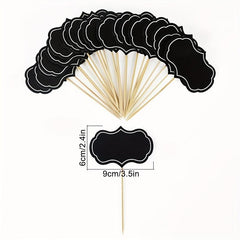 24pcs Mini Blackboard Paperboard Business Card Holder
