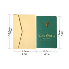 1pc Christmas Card Wrapped Greeting Card Envelope Christmas Blessing Gift