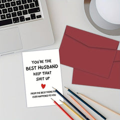 Funny Birthday Card For Husband - 30th-90th Anniversary Card