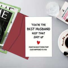 Funny Birthday Card For Husband - 30th-90th Anniversary Card