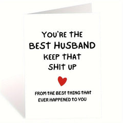 Funny Birthday Card For Husband - 30th-90th Anniversary Card