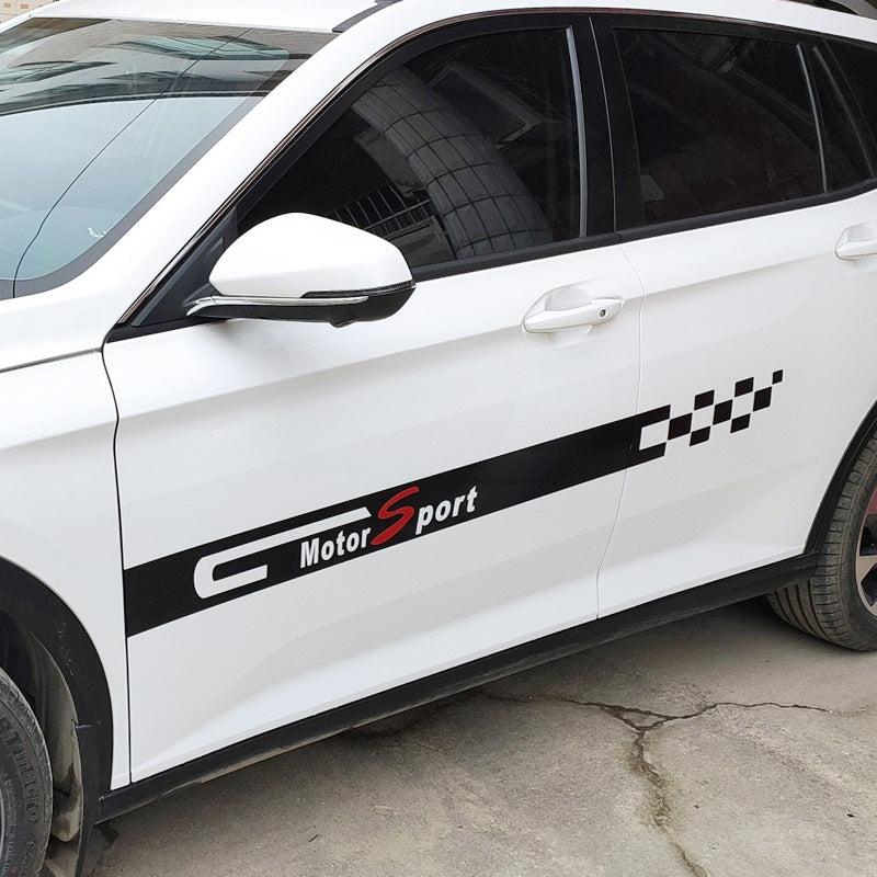 2PCS DIY Auto Decal Scratch Sticker Glossy Embroidered Stickers
