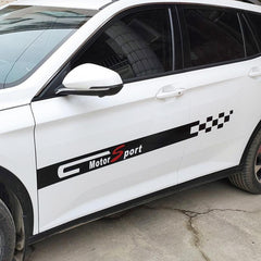 2PCS DIY Auto Decal Scratch Sticker Glossy Embroidered Stickers