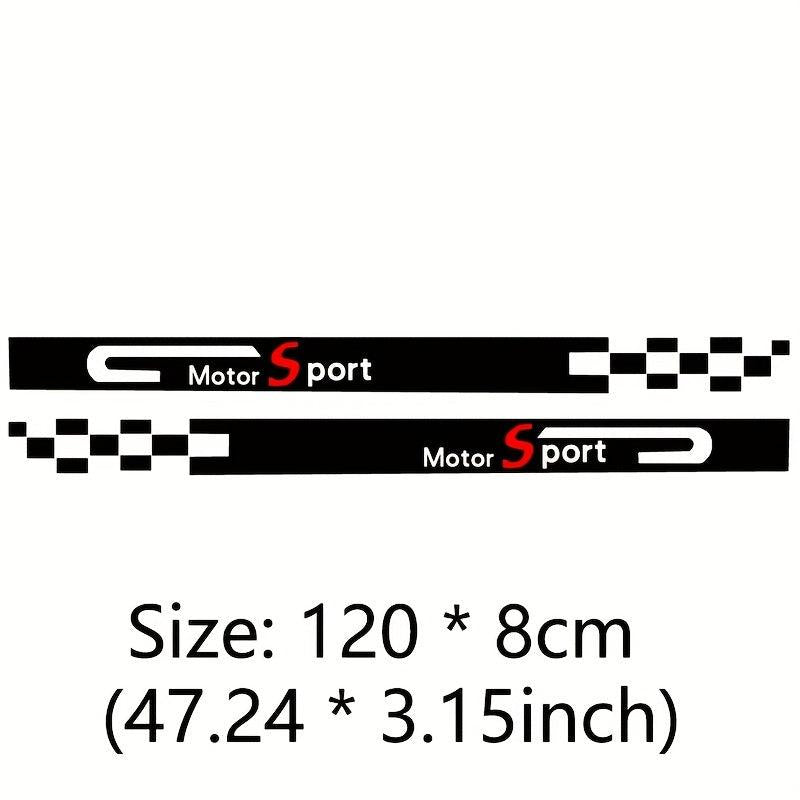 2PCS DIY Auto Decal Scratch Sticker Glossy Embroidered Stickers