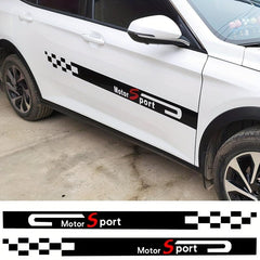 2PCS DIY Auto Decal Scratch Sticker Glossy Embroidered Stickers
