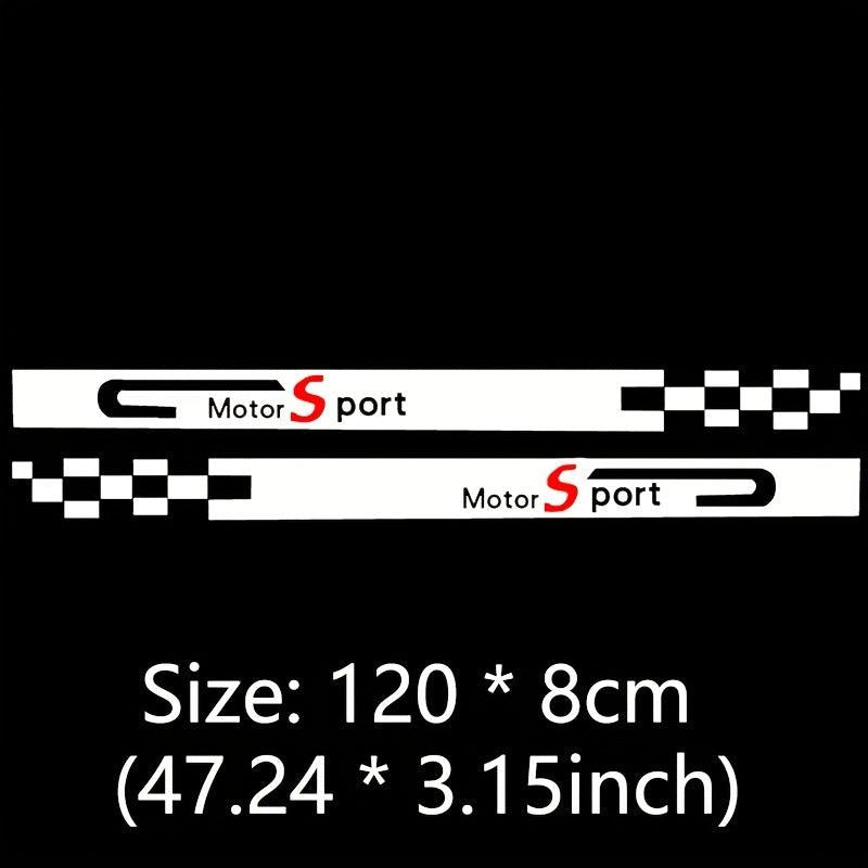 2PCS DIY Auto Decal Scratch Sticker Glossy Embroidered Stickers