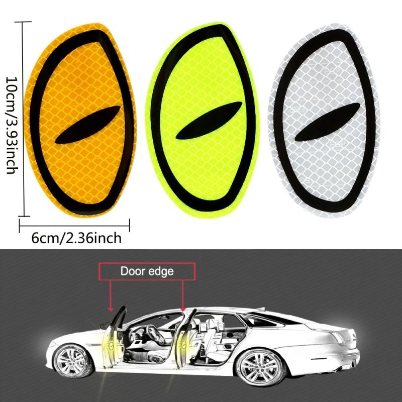 2pcs High Visibility Reflective Safety Tape for Cars Trucks Motorcycles