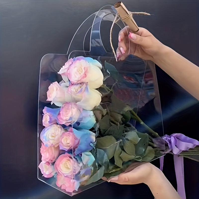 PVC Flower Bouquet Transparent Packaging Bag Gift Bag
