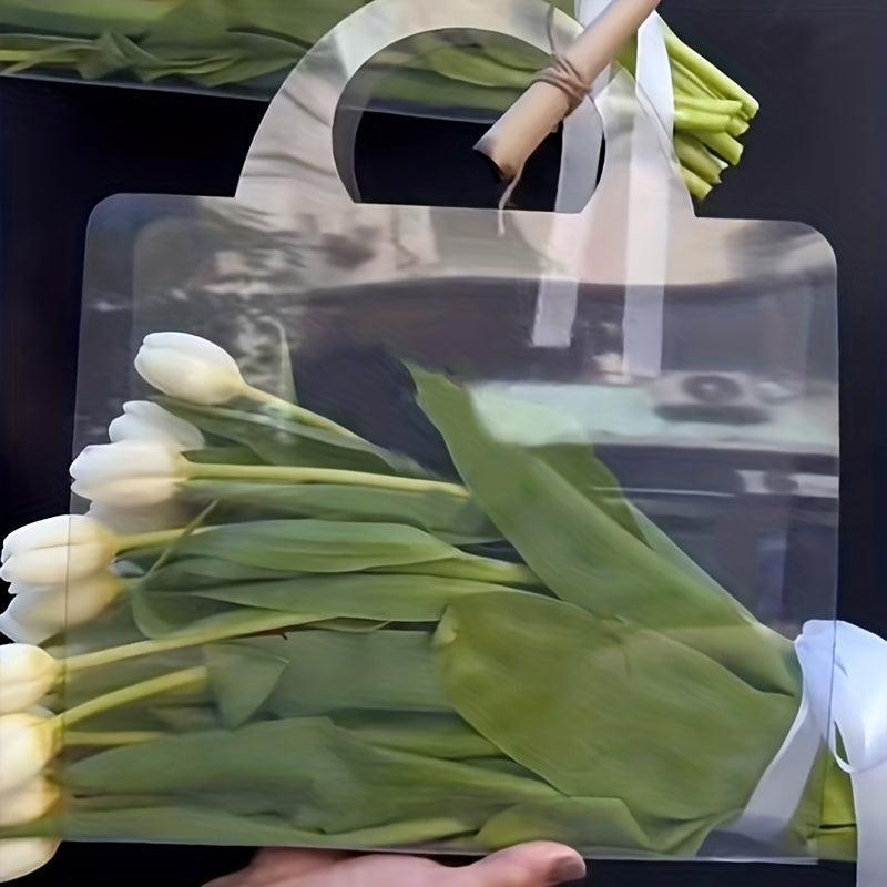 PVC Flower Bouquet Transparent Packaging Bag Gift Bag