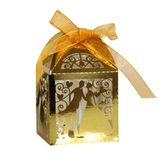 25pcs Bride & Groom Candy Box Chocolates Wedding Party Decorations Supplies