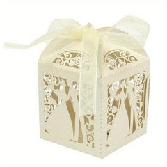 25pcs Bride & Groom Candy Box Chocolates Wedding Party Decorations Supplies