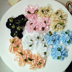 10pcs Pack Christmas DIY Head Flower Headdress Clothes Women's Decorations