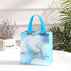 4pcs Marble Tote Gift Bags With Handles For Presents 9 8 7 4 3inch