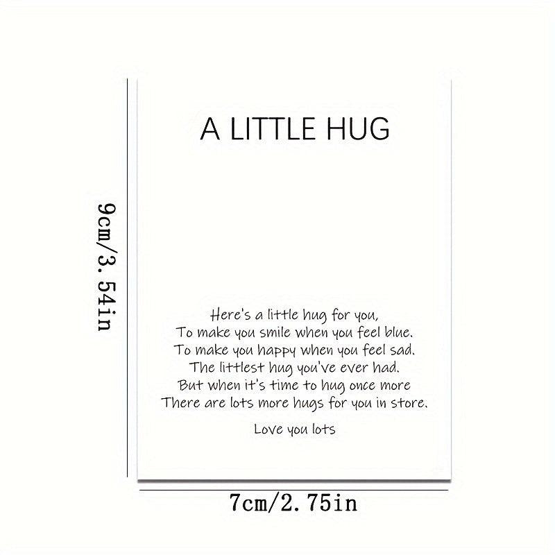 Pocket Hug Resin Animal Decoration Gift Set with Encouraging Card