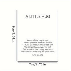 Pocket Hug Resin Animal Decoration Gift Set with Encouraging Card