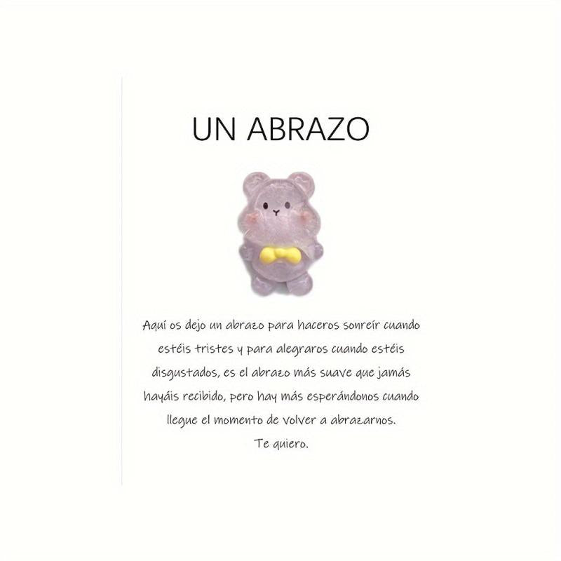 Pocket Hug Resin Animal Decoration Gift Set with Encouraging Card