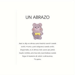 Pocket Hug Resin Animal Decoration Gift Set with Encouraging Card