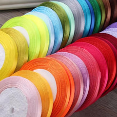 10pcs Mixed Ribbon 22 Meters Gift Packaging Satin Ribbon Balloon Packaging Bag