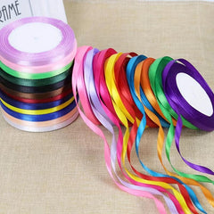 10pcs Mixed Ribbon 22 Meters Gift Packaging Satin Ribbon Balloon Packaging Bag