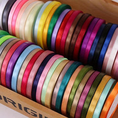 10pcs Mixed Ribbon 22 Meters Gift Packaging Satin Ribbon Balloon Packaging Bag