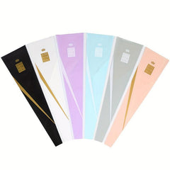 50pcs Single Rose Sleeves Clear Bag Floral Wrapping Supplies