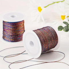 43 Yards Metallic Thread for Jewelry Crafts - Colored Tinsel String