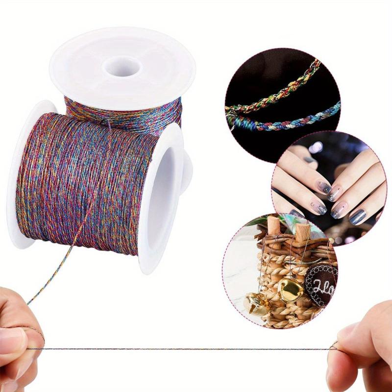 43 Yards Metallic Thread for Jewelry Crafts - Colored Tinsel String