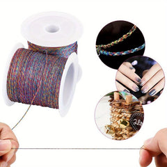 43 Yards Metallic Thread for Jewelry Crafts - Colored Tinsel String