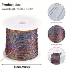 43 Yards Metallic Thread for Jewelry Crafts - Colored Tinsel String