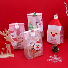 10 Pack Christmas Snacks Candy Cookies Nougat Bags