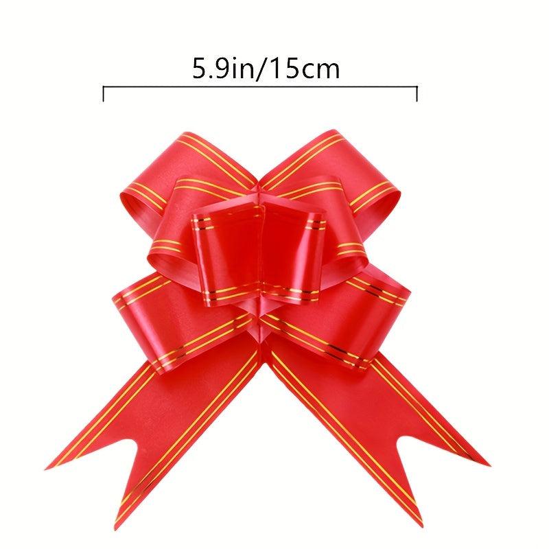 20pcs Clear Cello Bags & Pull Bows Set for Baskets - Holidays Packaging
