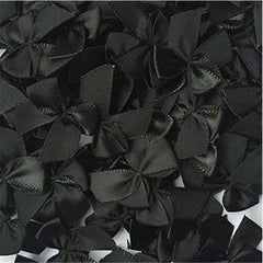100pcs Mixed Satin Ribbon Bows 22mm Hand Bow Small Bows For DIY Crafts
