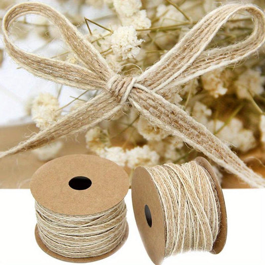 10M Natural Vintage Jute Cord String for Gift Wrapping Crafts Wedding Decoration