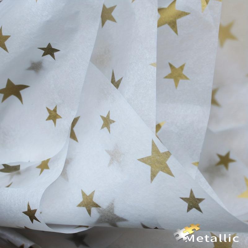 Metallic Print Wrapping Paper Translucent Tissue Paper Craft Paper